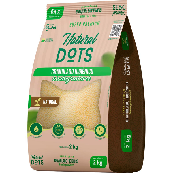 Granulado Natural Dots 2kg - Biodegradável