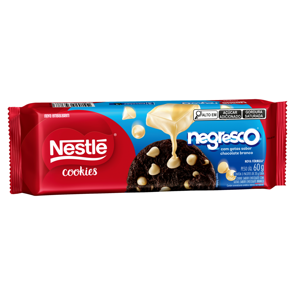 Cookie NEGRESCO Gotas de Baunilha 60g