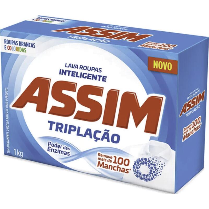 Lava Roupas em Pó Assim Tripla Ação 1kg
