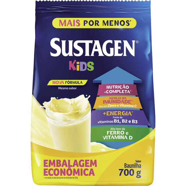 Composto Alimentar SUSTAGEN Kids Baunilha 700g Grátis 200g