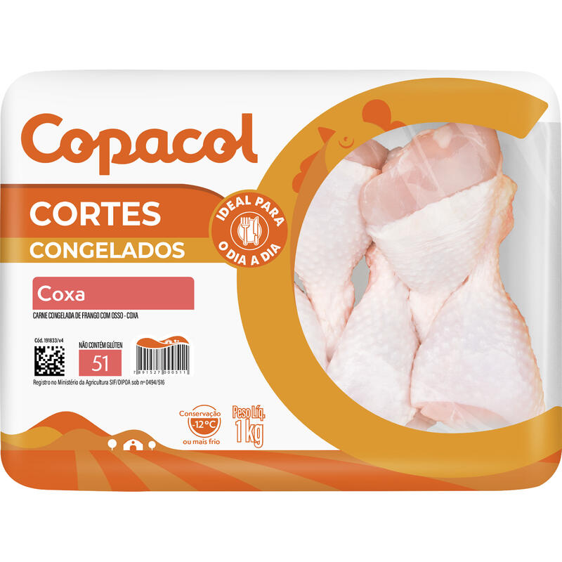 Coxa de Frango Copacol Congelada 1kg