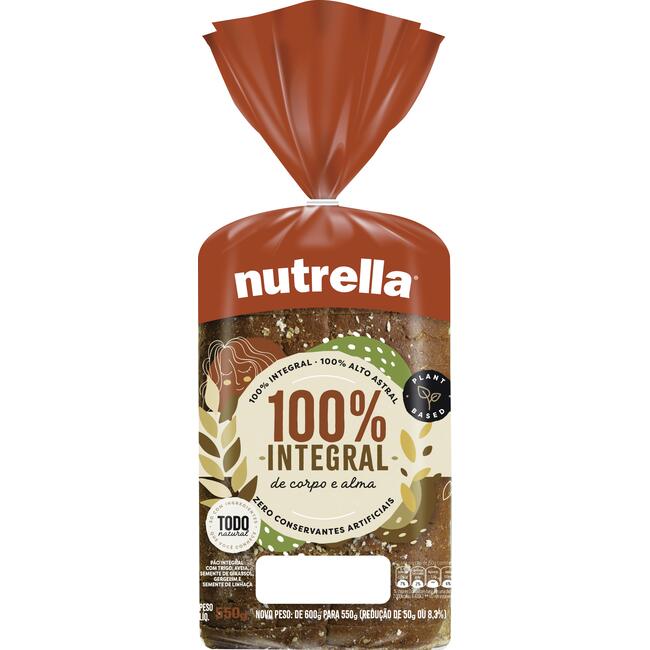 Pão Integral Nutrella Supreme 550g