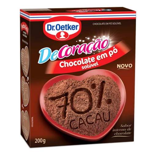 Chocolate DR OETKER em Pó 70% Cacau 200g
