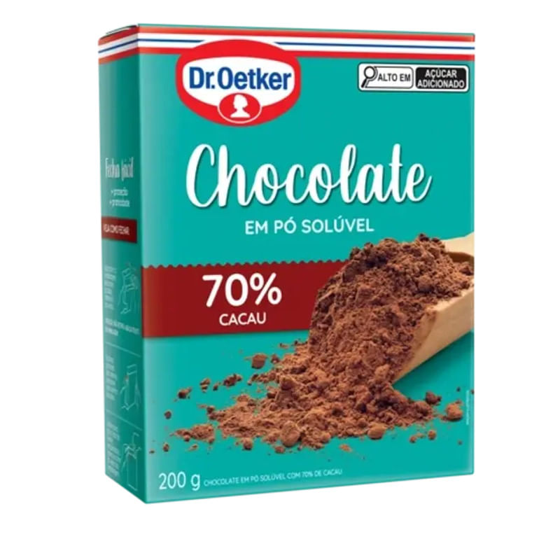 Chocolate DR OETKER em Pó 70% Cacau 200g