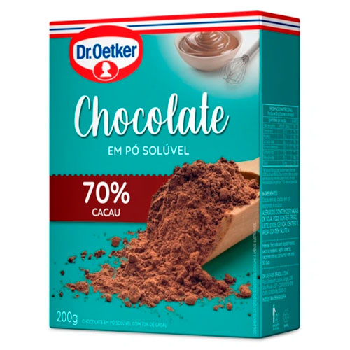 Chocolate DR OETKER em Pó 70% Cacau 200g