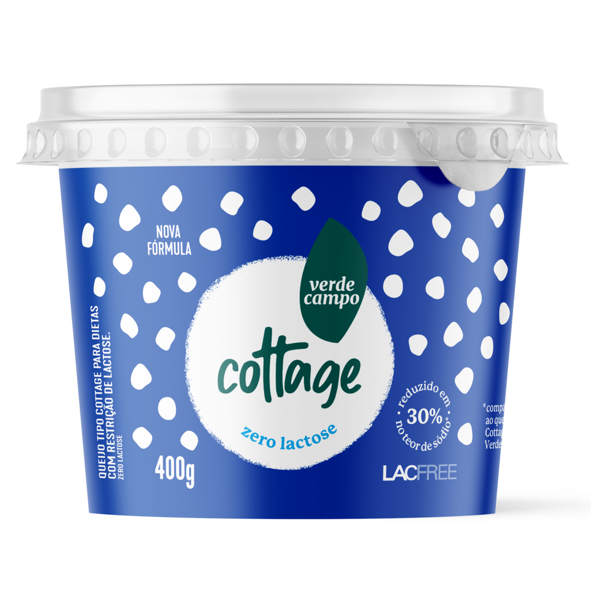 Queijo Cottage VERDE CAMPO sem Lactose 400g