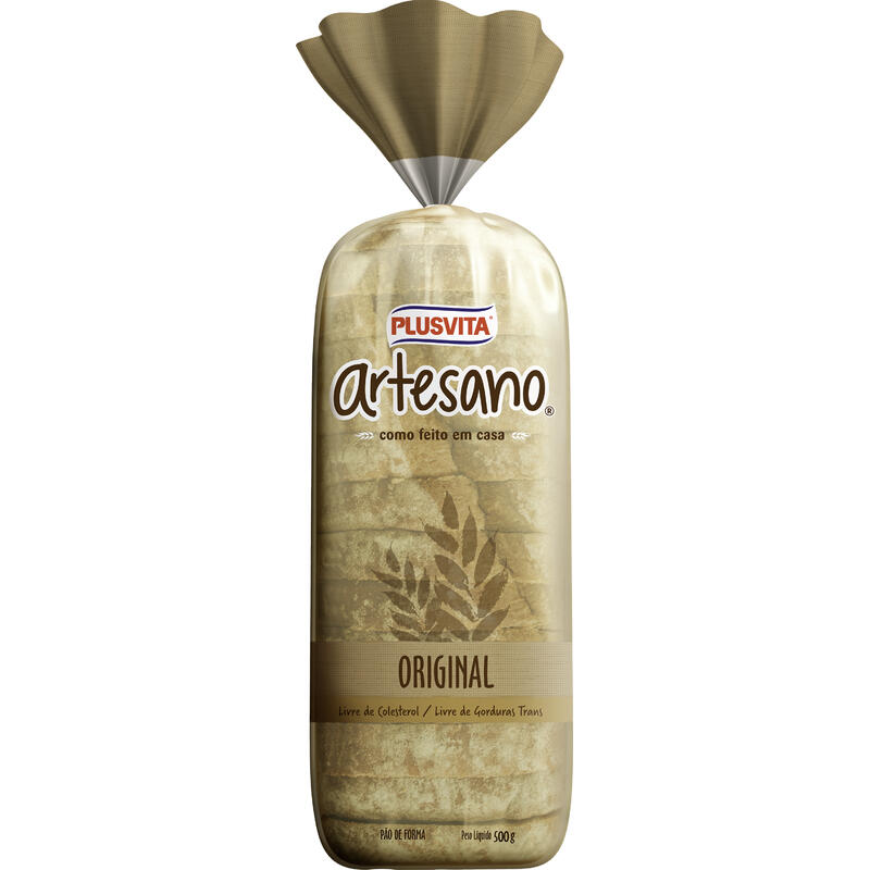 Pão de Forma Plusvita Artesano Original 500g