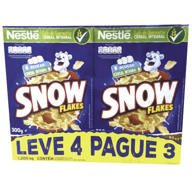 Cereal Matinal Nestlé Snow Flakes 3x300g