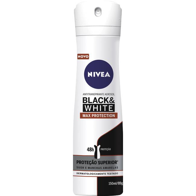 Desodorante Aerossol Nivea Black&White Max Prot 150ml