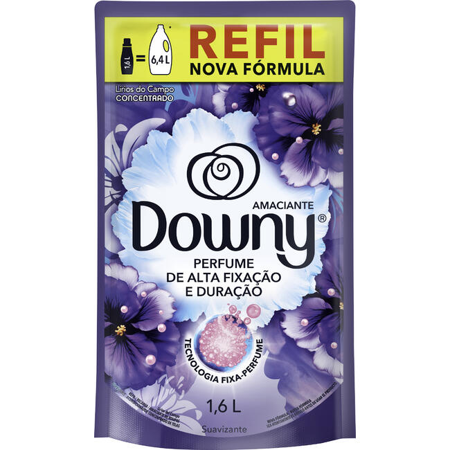 Amaciante Roupas Concentrado Downy Lírios do campo 1,6L