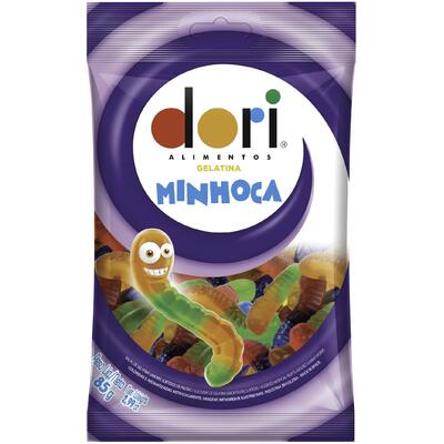Bala de Gelatina Dori Minhoca 85g