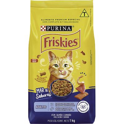 Ração Friskies 1kg - Peixe e Frutos do Mar