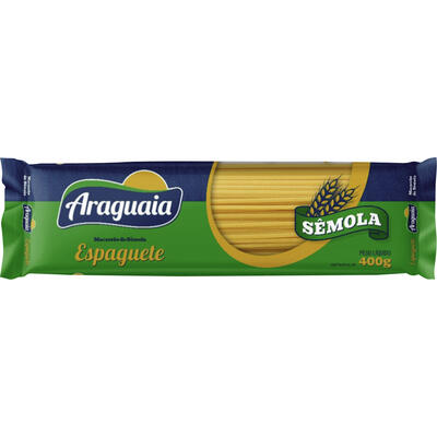 Macarrão de Sêmola Araguaia Espaguete 400g