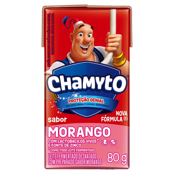 Leite Fermentado Chamyto 480g - Morango
