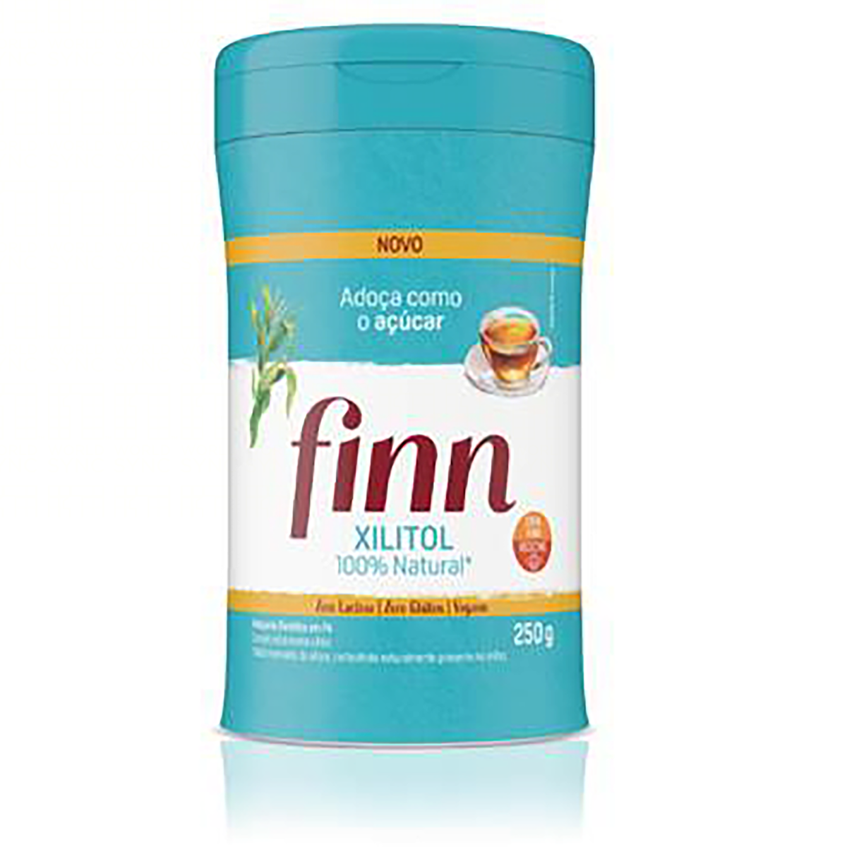 Adoçante em Pó Xilitol Zero Lactose Finn Pote 250g