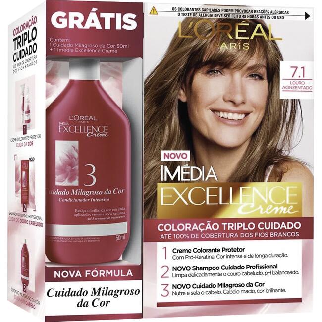 Tintura Imédia Excellence 7.1 Promopack Kit