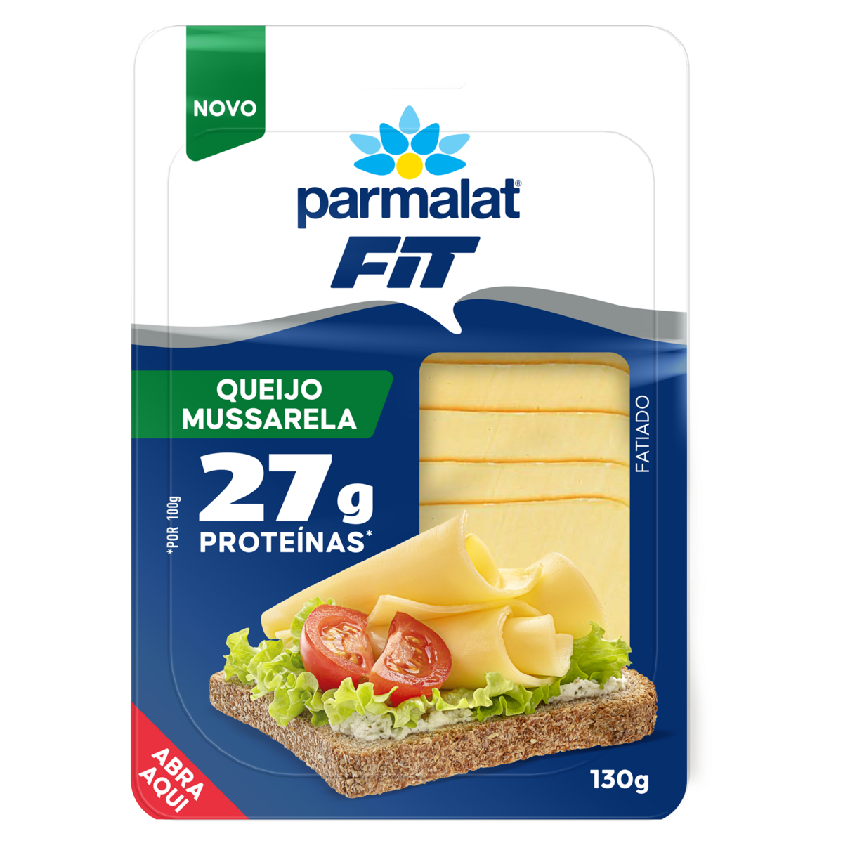 Queijo Mussarela PARMALAT fit 27g de Proteinas 130g