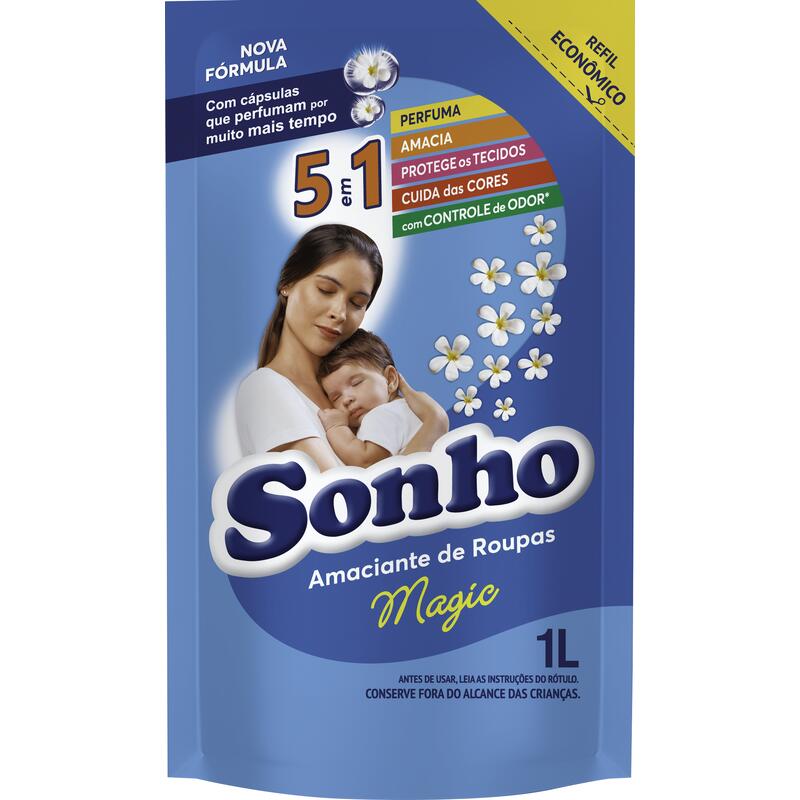 Amaciante de Roupas Sonho Magic 1L