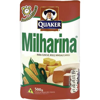 Flocos De Milho Pré-Cozido QUAKER Milharina 500G