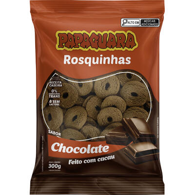 Biscoito Rosquinha Papaguara Chocolate 300g
