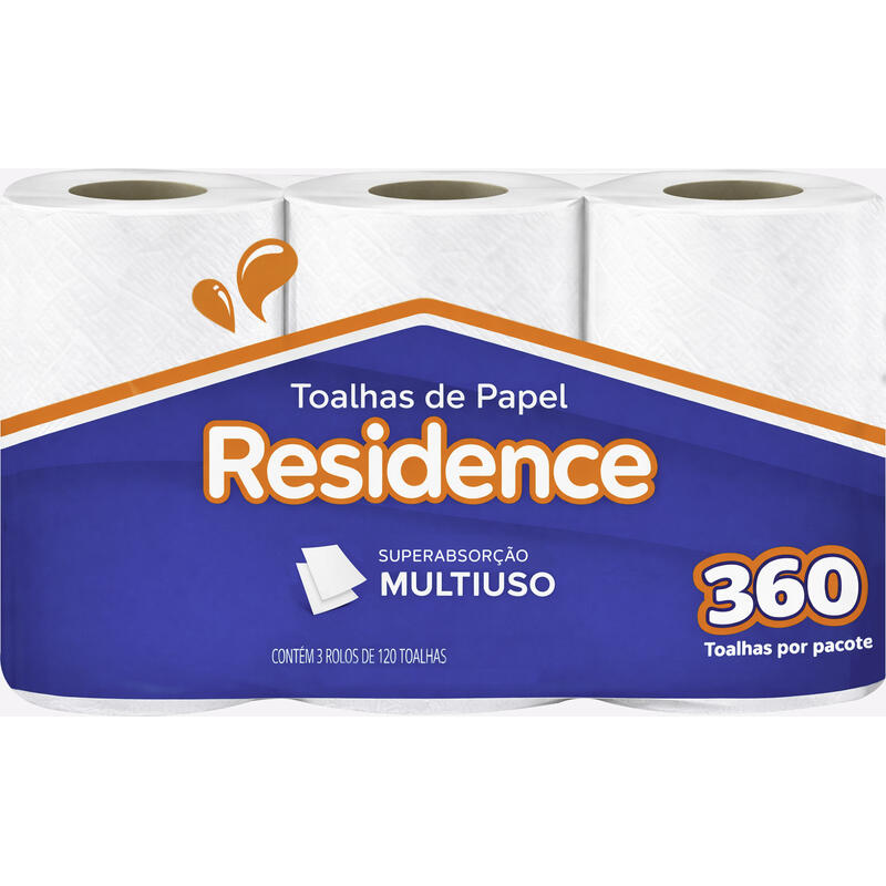 Toalha de Papel Residence 360 folhas