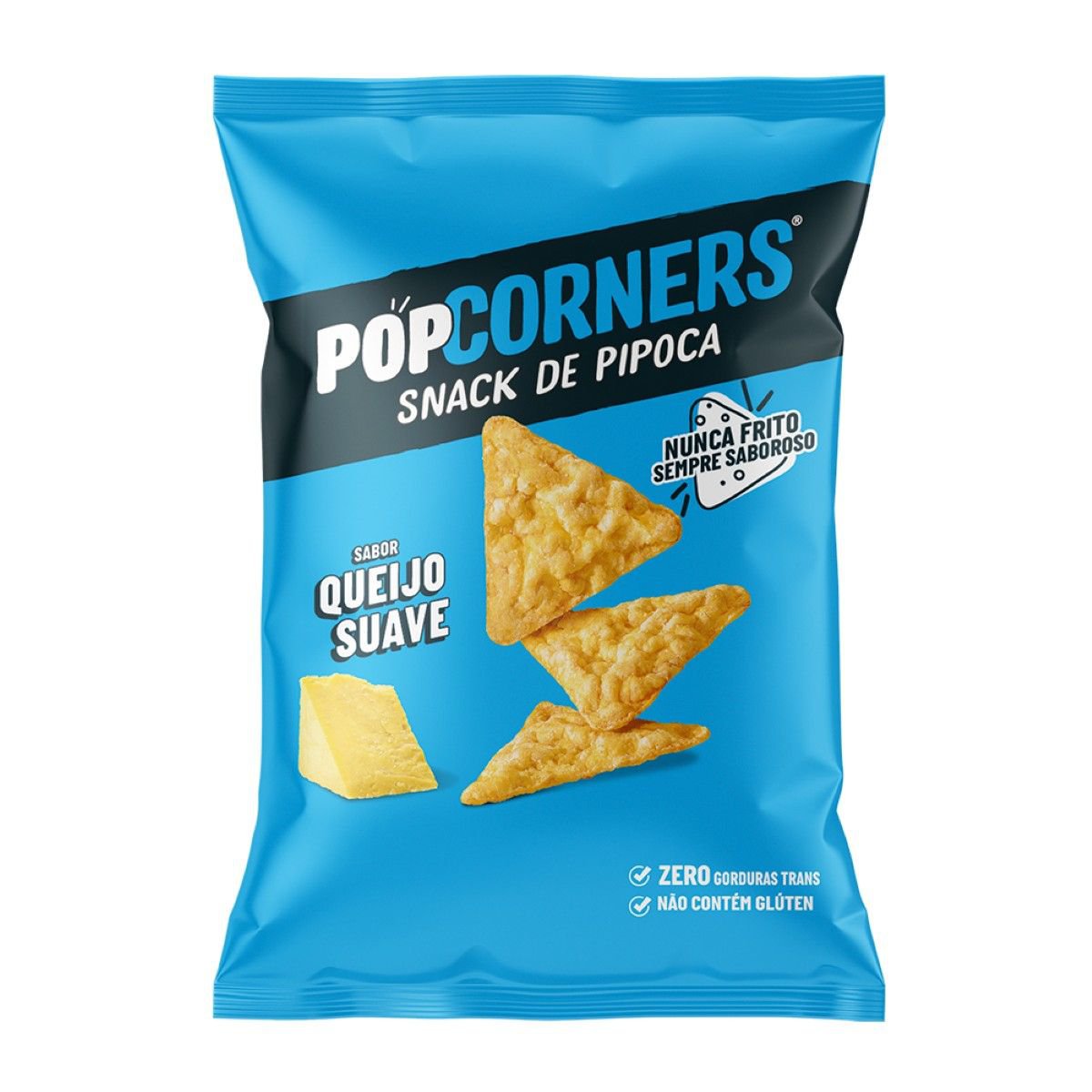 Snack de Pipoca Queijo Suave Popcorners Pacote 28g