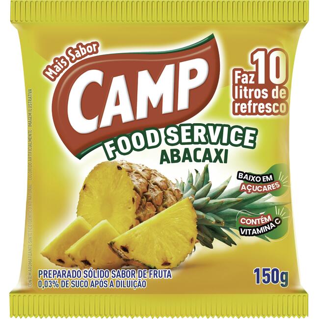 Refresco em Pó Camp Abacaxi 150g