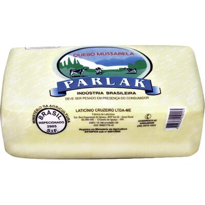Queijo Mussarela Parlak Resfriado Preço por quilo na peça
