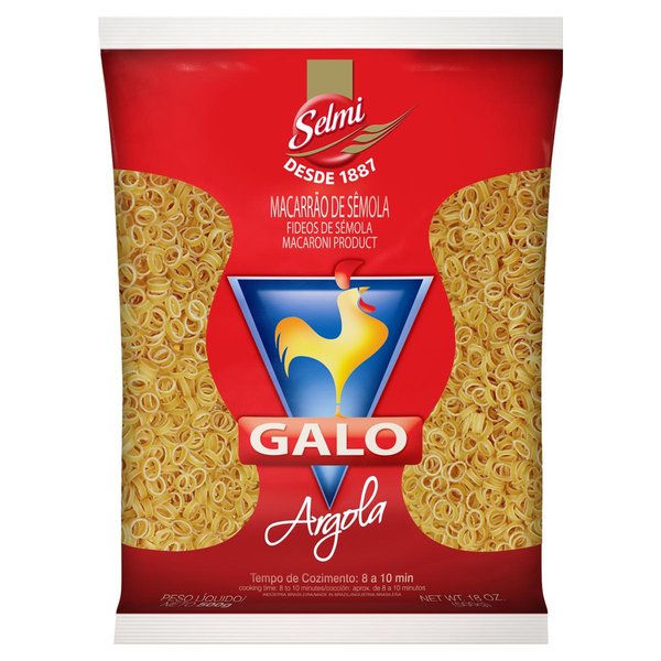 Macarrão Galo Sêmola Argola 500g