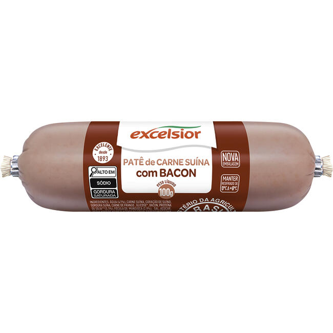 Patê Excelsior Bacon 100g