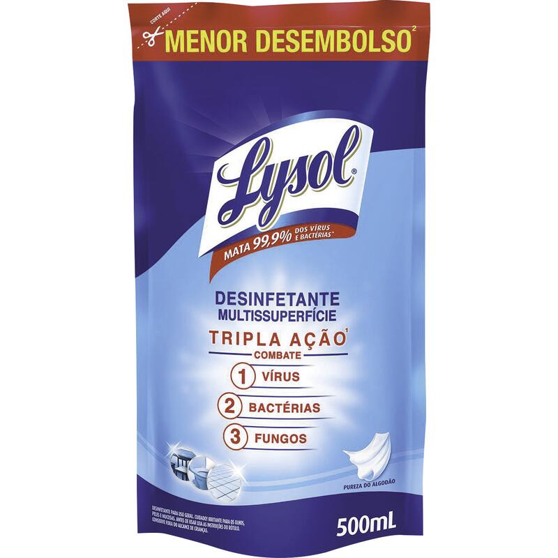 Desinfetante Lysol Algodão 500ml