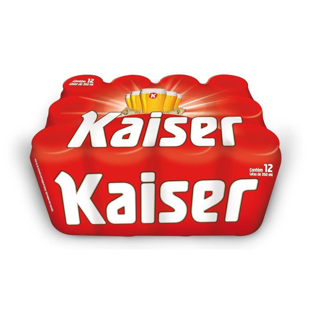 Cerveja KAISER Pilsen com 12 Unidades 350ml