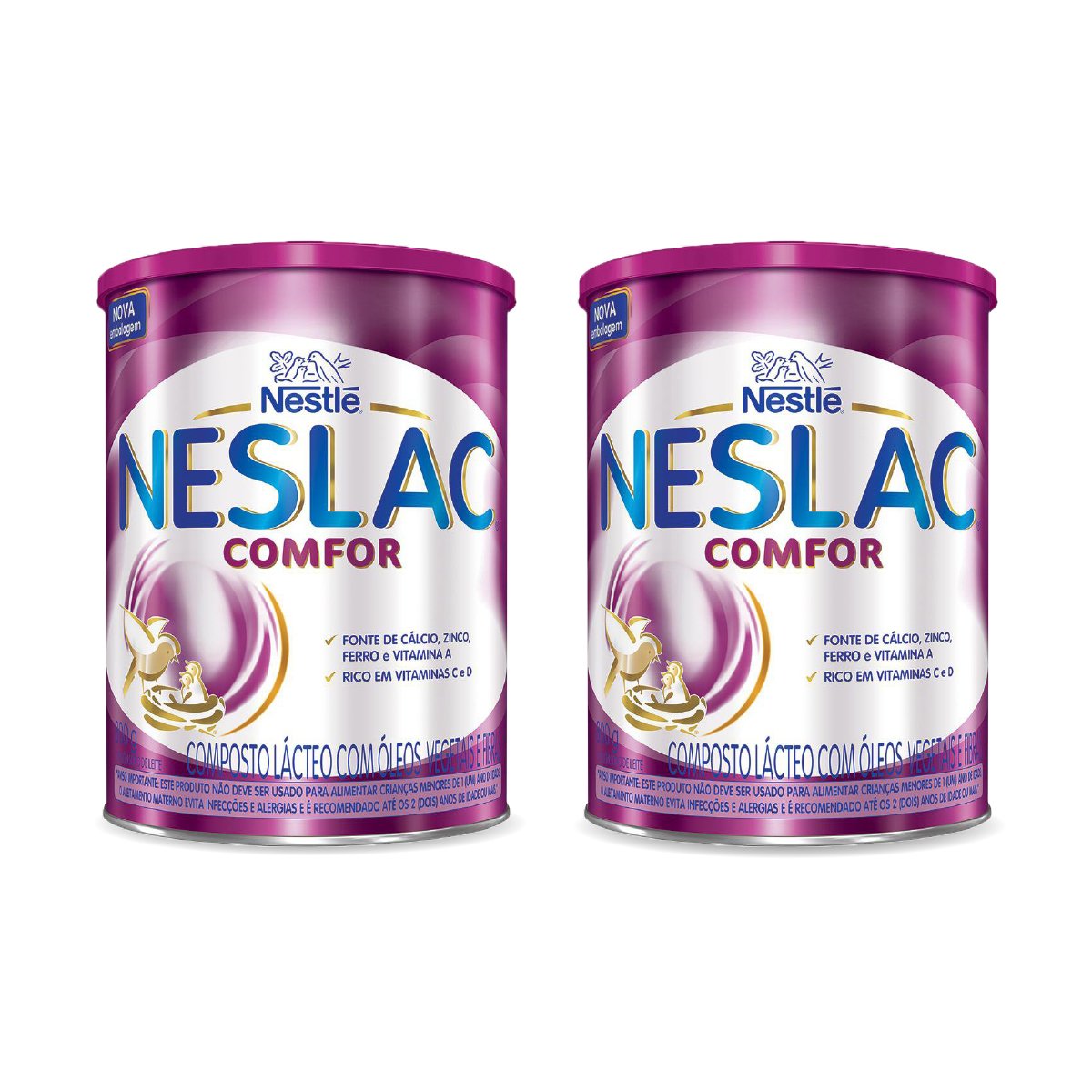 Kit Composto Lácteo NESLAC COMFOR 800g - 2 Unidades