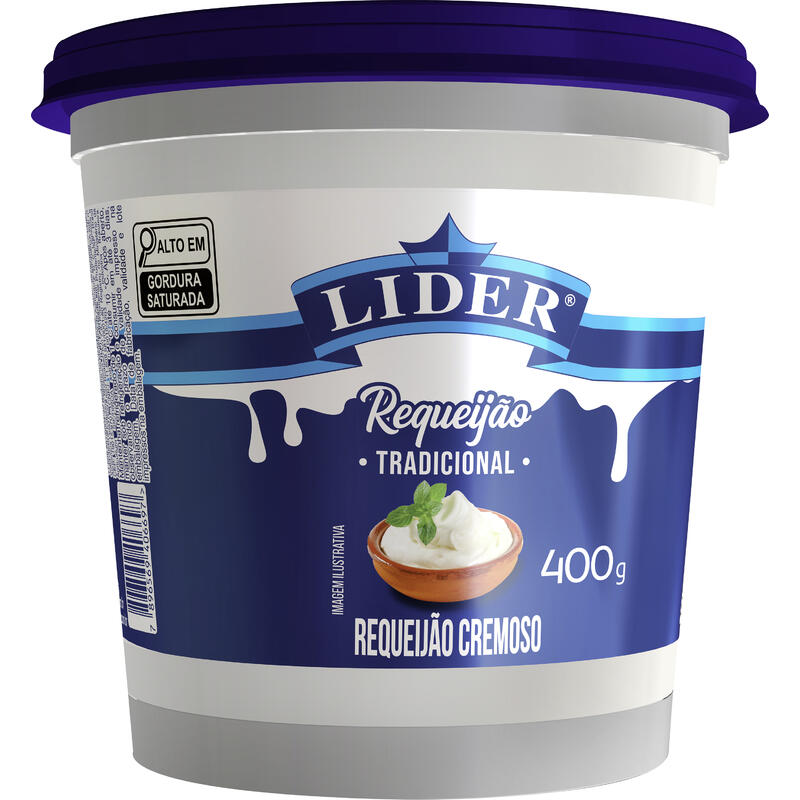 Requeijão Cremoso Líder 400g - Tradicional