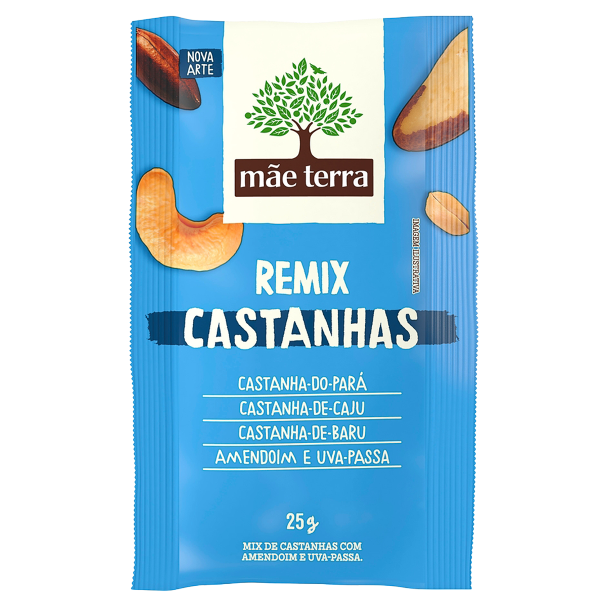 Mix de Castanhas Mãe Terra Remix Castanhas Brasileiras 25g