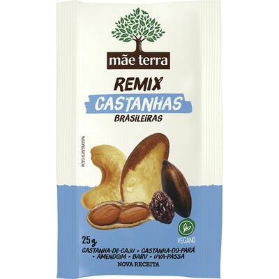 Mix de Castanhas Mãe Terra Remix Castanhas Brasileiras 25g