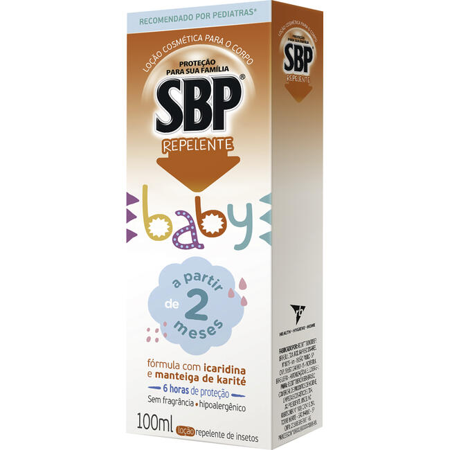Repelente para Bebê SBP Baby Loção Corporal com Icaridina 100ml