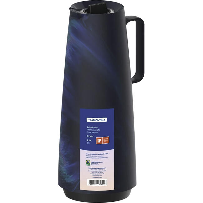 Garrafa Térmica Tramontina Marmorizado Azul 1L un