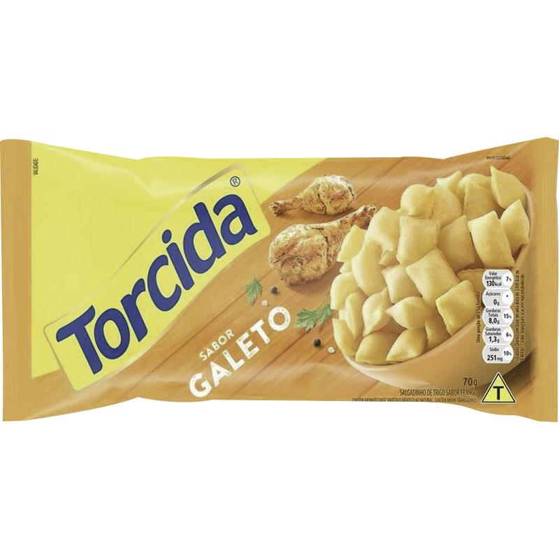 Salgadinho Lucky Torcida Galeto 70g