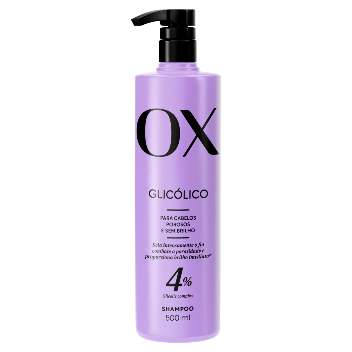 Shampoo OX Glicólico Frasco 500ml Pump