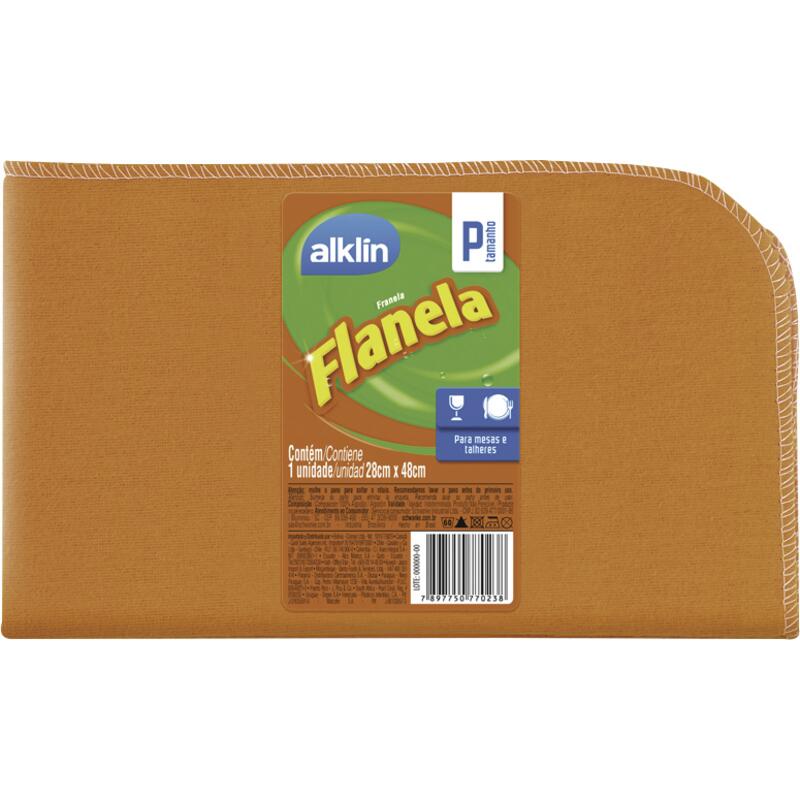 Flanela Alklin 28cm x 48cm Ref.: 7023 un