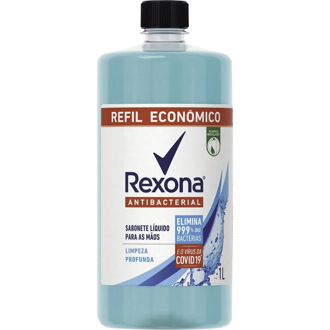 Refil Sabonete Líquido Rexona Limpeza Profunda 1L