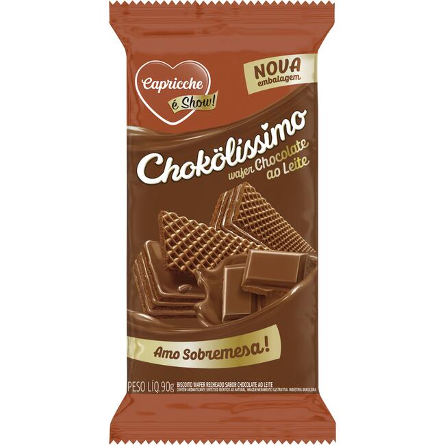 Biscoito Wafer Chokolíssimo Chocolate 90g