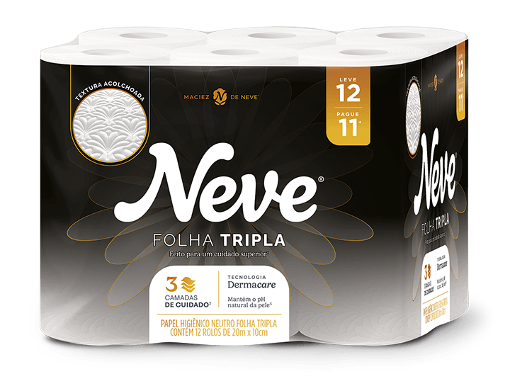Papel Higiênico Neve Supreme Folha Tripla Neutro 20m Leve 12un Pague 11un