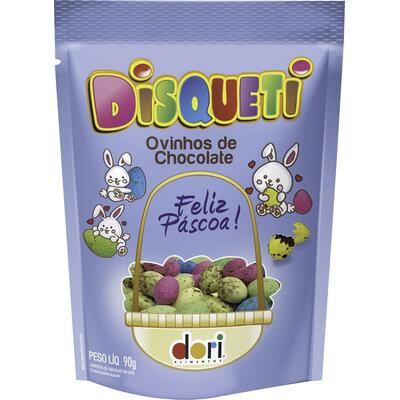 Confeito de Chocolate Dori Disqueti Ovinho 90g