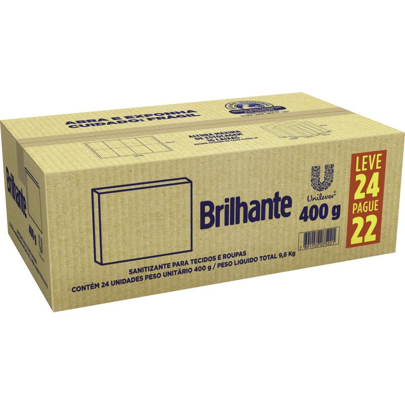 Sanitizante em Pó Brilhante Limpeza total 24x400g