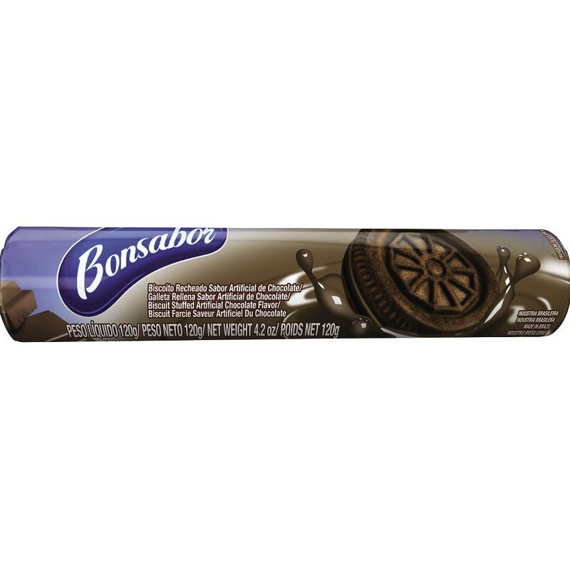Biscoito Recheado Bonsabor Chocolate 120g