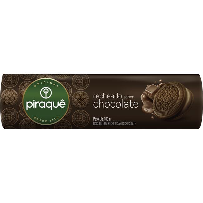 Biscoito Recheado Piraquê Chocolate 160g