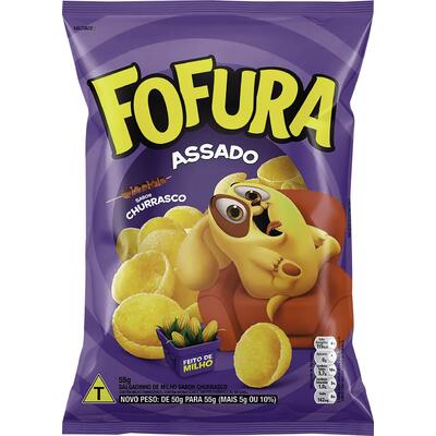 Salgadinho Lucky Fofura Churrasco 55g