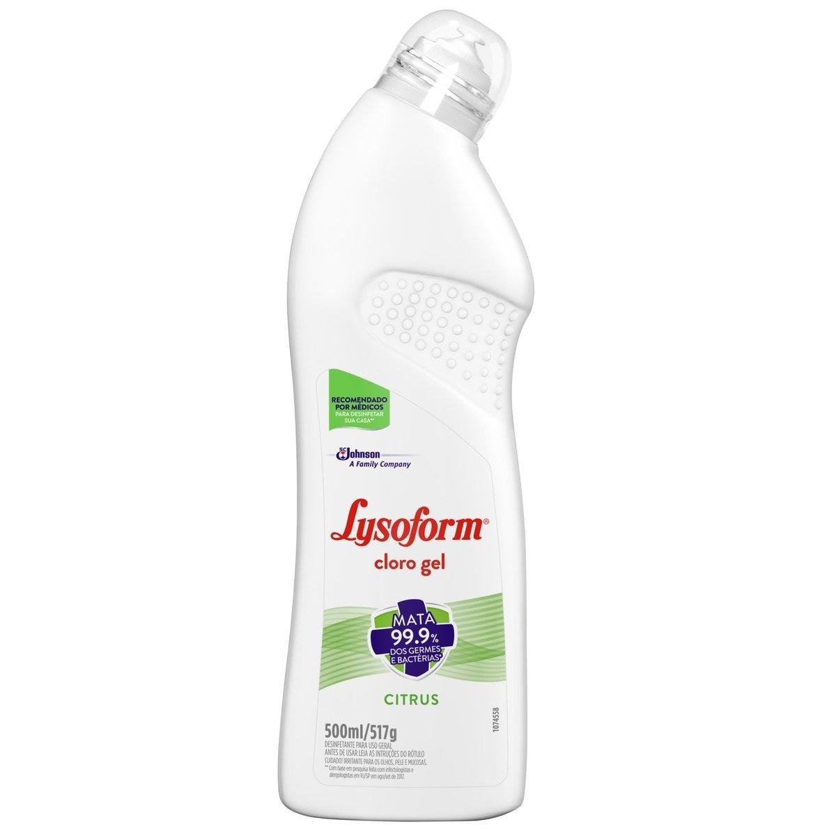 Cloro Gel Lysoform Citrus 500ml